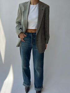 Grey toned contrasted blazer