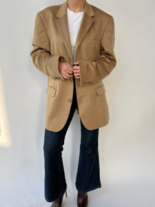 Cashmere camel blazer