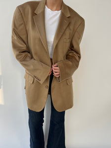 Cashmere camel blazer