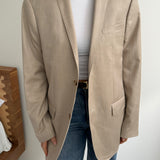 Sand pale button back blazer