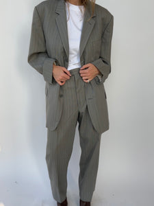 Grey striped Dior Suit