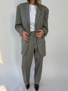 Grey striped Dior Suit