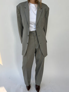 Grey striped Dior Suit