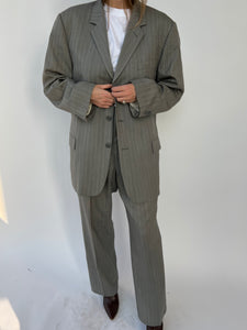Grey striped Dior Suit