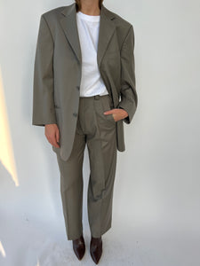 Pale brown suit