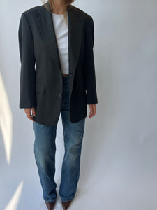 Dark grey Button Back Blazer