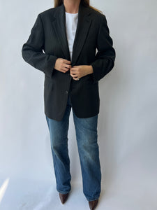 Dark grey Button Back Blazer