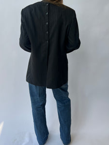 Dark grey Button Back Blazer