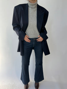 Navy double breasted Dior blazer
