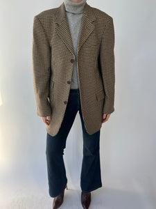 Brown Hugo Boss blazer in houndstooth