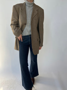 Brown Hugo Boss blazer in houndstooth
