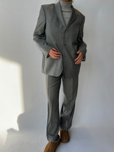 Grey Button Back Suit