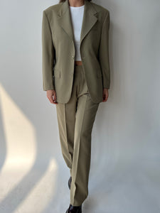 Beige Dior suit