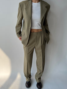 Beige Dior suit