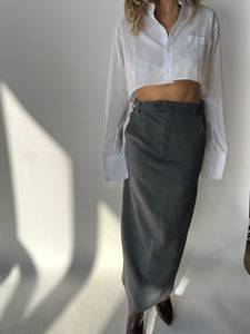Grey maxi skirt