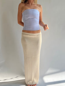 Silk corset in lilac